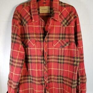 🔥 Burberry Brit London Nova Check Plaid Long Sleeve Button Shirt Mens XL ❤️ EEUC